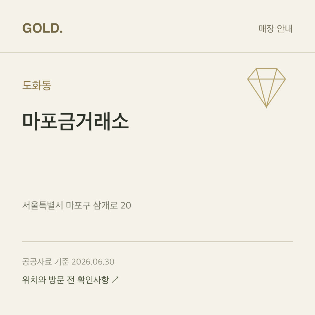 도화동 마포금거래소